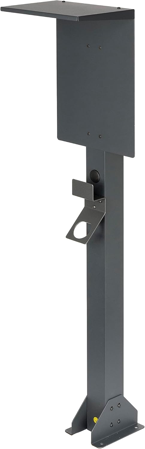 KREAINVENT Support universel de haute qualité pour wallbox en aluminium avec toit et porte-câble EV