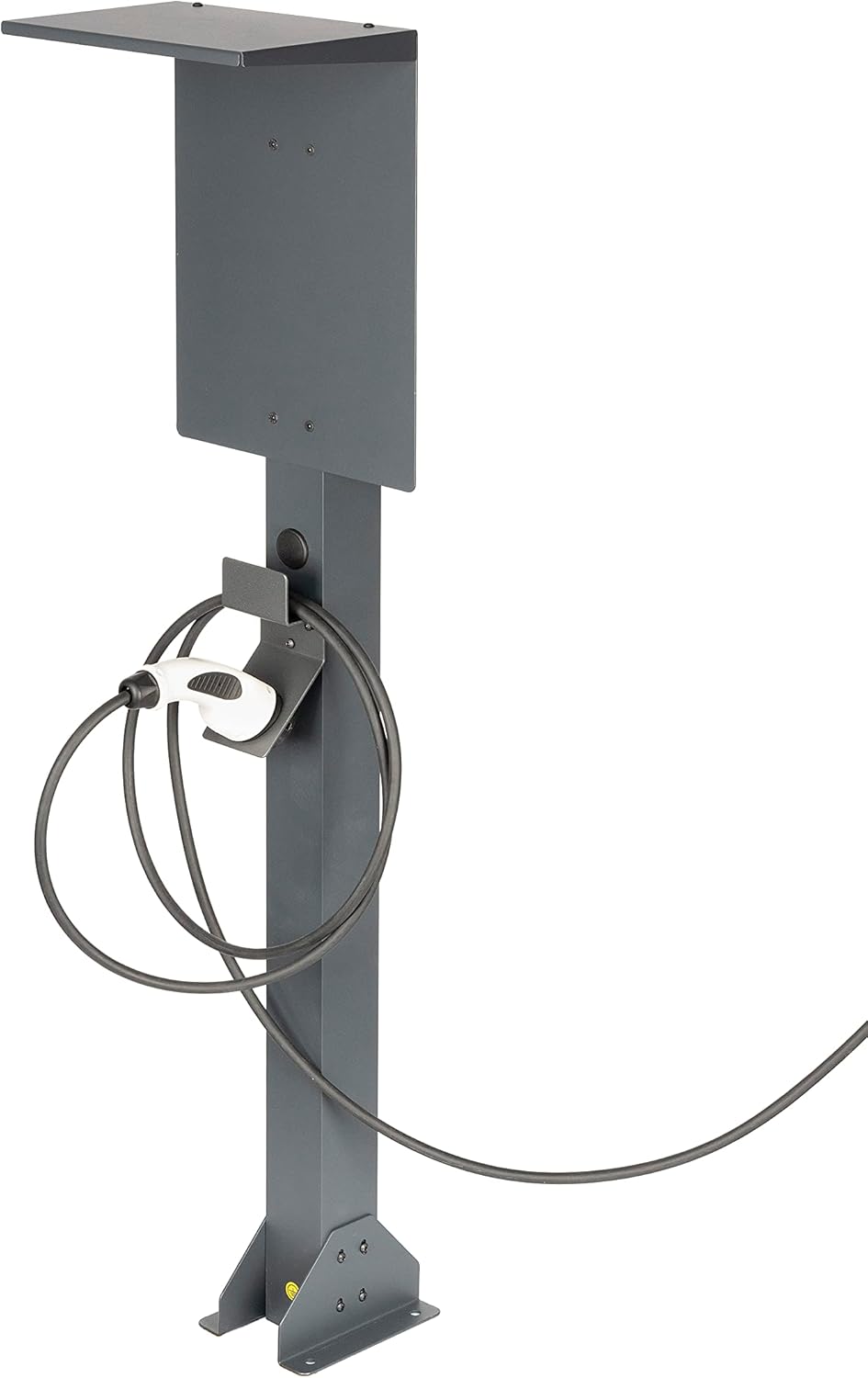 KREAINVENT Support universel de haute qualité pour wallbox en aluminium avec toit et porte-câble EV