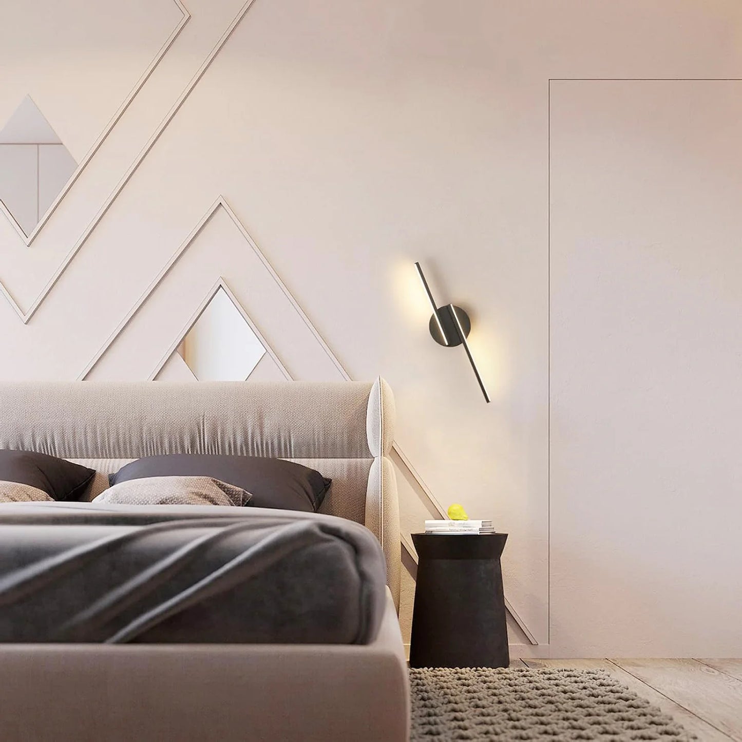 Applique murale LED, applique murale intérieure moderne 16W 1800LM 3000K plafonnier, appliques murales pour salon couloir couloir escalier