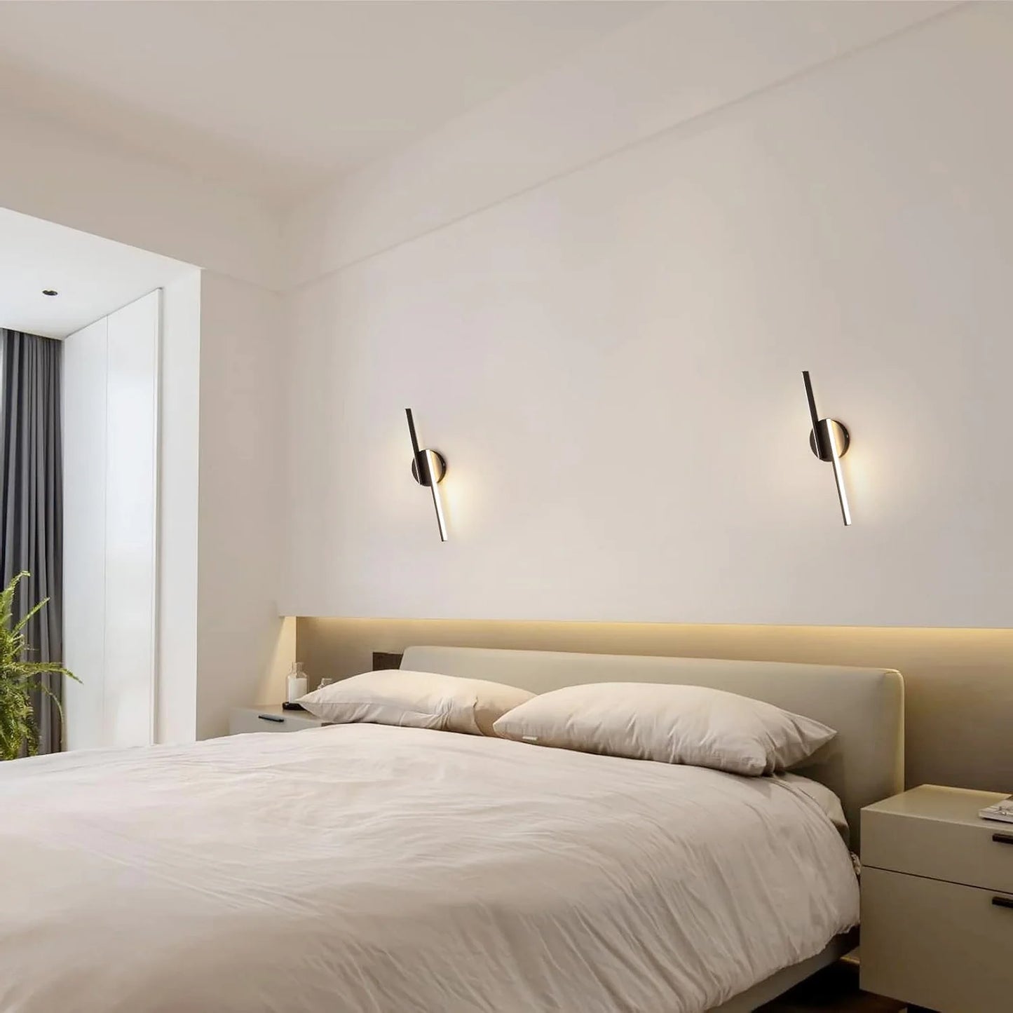 Applique murale LED, applique murale intérieure moderne 16W 1800LM 3000K plafonnier, appliques murales pour salon couloir couloir escalier