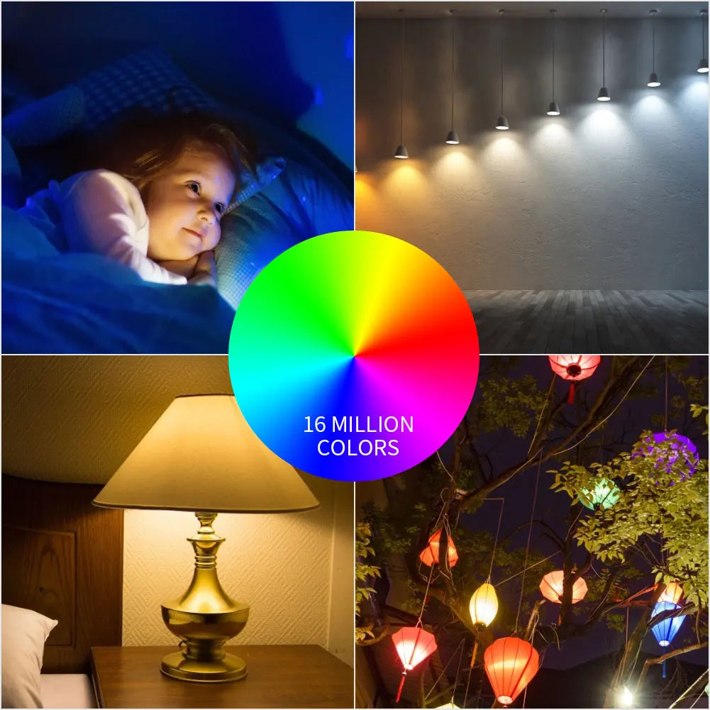 Ampoules Led intelligentes WIFI E27 TUYA/Smart Life RGB + blanc + ampoule Led chaude 220v lampe pour Yandex Alice automatisation Google Home Alexa