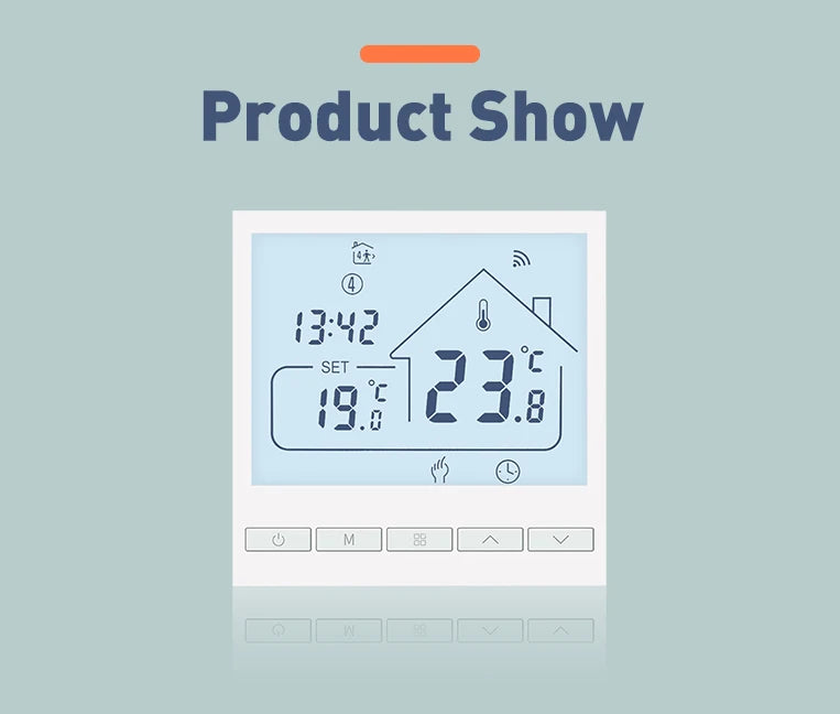 Beok Tuya Thermostat de sol WIFI pour maison intelligente avec Alexa Yandex Google contrôle régulateur de température de chauffage par le sol chaud 220V