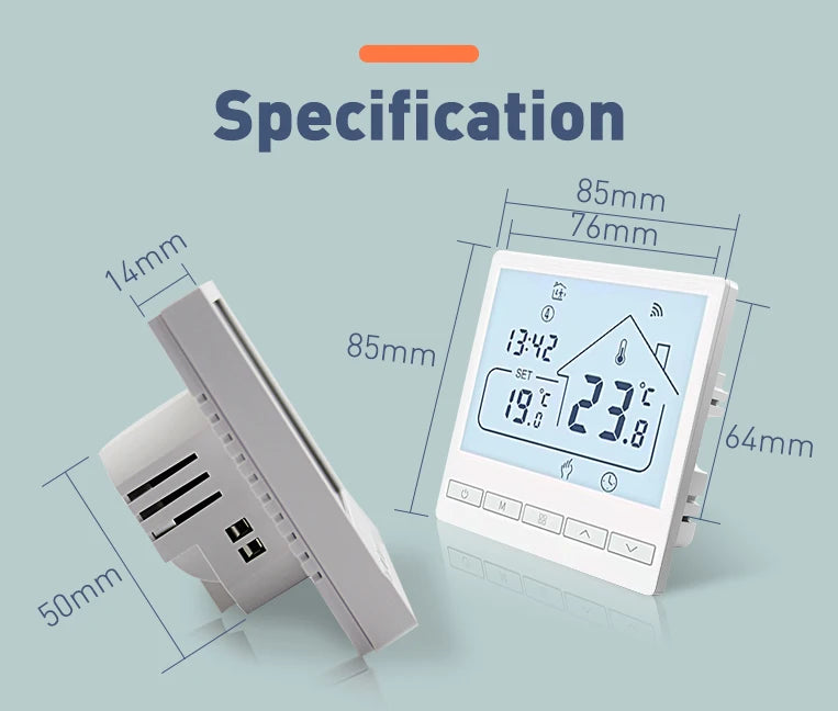 Beok Tuya Thermostat de sol WIFI pour maison intelligente avec Alexa Yandex Google contrôle régulateur de température de chauffage par le sol chaud 220V