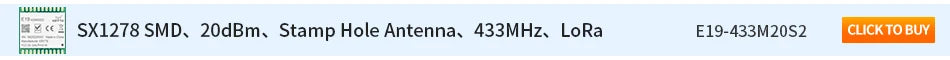 Technologie de communication éventuelles I de petite taille CC1101 technologie Transcsec sans fil EBYTE E07-M1101D-SMA carte de développement 433MHz à faible puissance