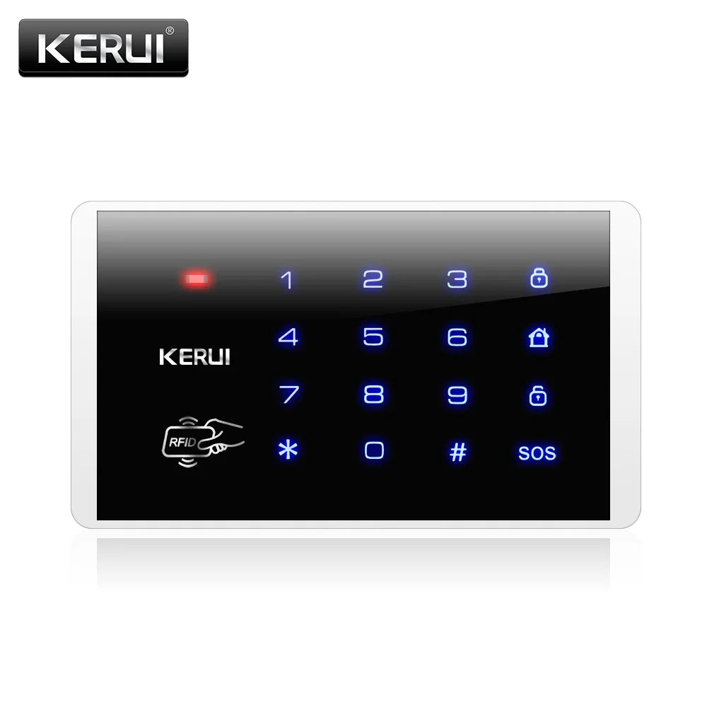 KERUI K16 433MHz clavier tactile RFID sans fil pour W181 W184 W202 W204 GSM WIFI système d'alarme de sécurité à domicile