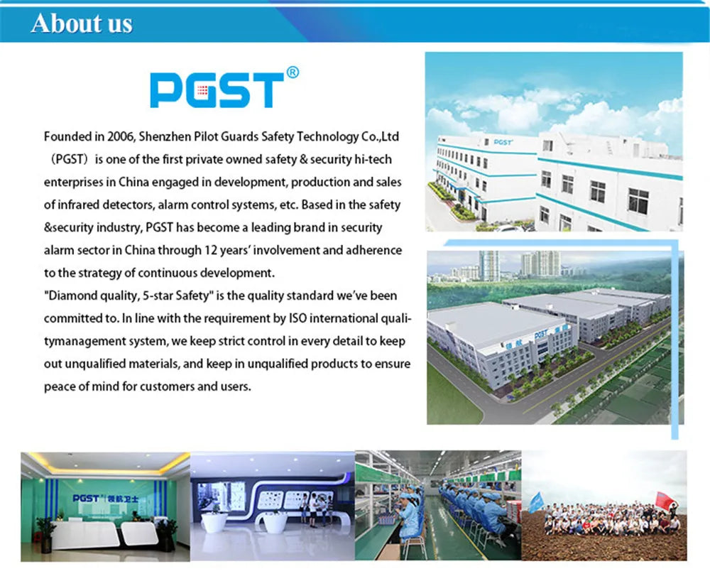 PGST résidentiel Tuya intelligent Gsm Wifi système d'alarme pour la maison sans fil alarme de sécurité maison vie intelligente App contrôle travail avec ALexa