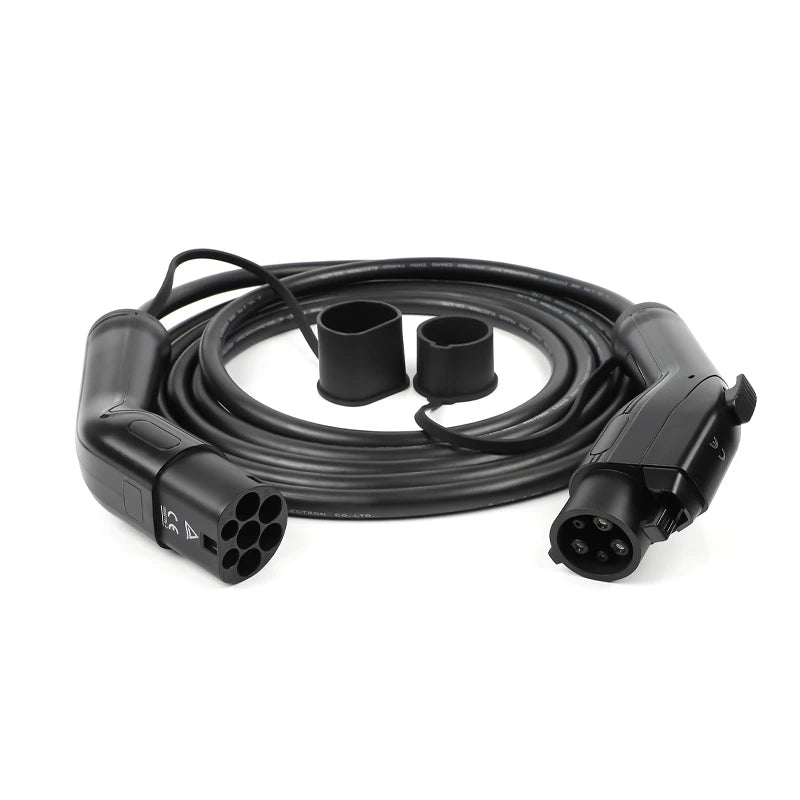 vehicule  électrique Type 1 à type 2 ev chargeur de câble j1772 32a chargeur de véhicule électrique 5M iec62196 evse kit