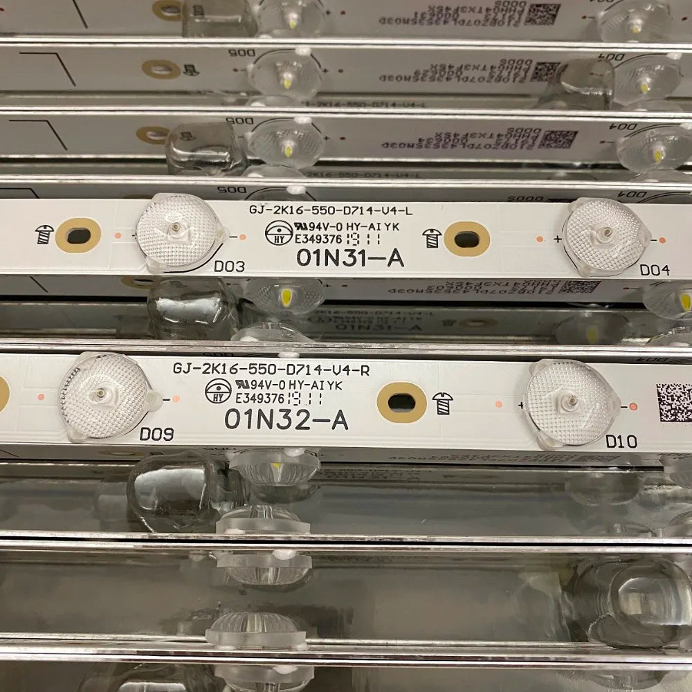 Bande de rétroéclairage LED, 55PFF5701/T3 55PUS6482 55PUS7002 LB55072 V1 V0 55PUS6162 55PUS6551 55PUS6432 55PUT6101/12 55PUS6501/12