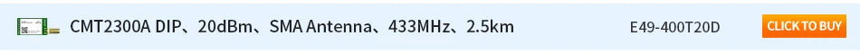 Technologie de communication éventuelles I de petite taille CC1101 technologie Transcsec sans fil EBYTE E07-M1101D-SMA carte de développement 433MHz à faible puissance