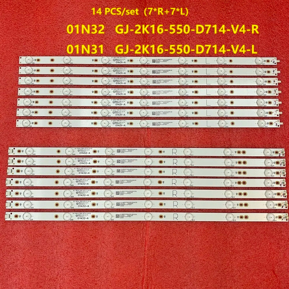 Bande de rétroéclairage LED, 55PFF5701/T3 55PUS6482 55PUS7002 LB55072 V1 V0 55PUS6162 55PUS6551 55PUS6432 55PUT6101/12 55PUS6501/12