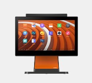 SUNMI D2s LITE, 39,6 cm (15,6''), Full HD, CD, USB, BT, Ethernet, WLAN, Android, noir, orange