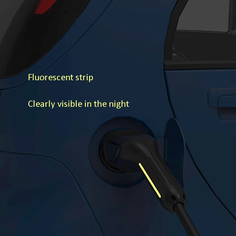 Câble de chargement de rue EV étanche pour Station Wallbox 5M 3.5KW-22KW Type 2 Type 1 Mode 3 noir