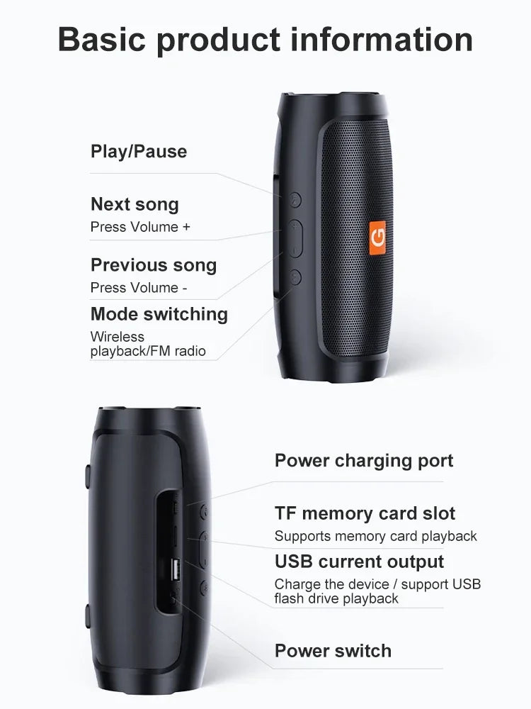 XIAOMI Portable Bluetooth haut-parleur Mini sans fil haute fidélité Surround son extérieur étanche Camping fête haut-parleur