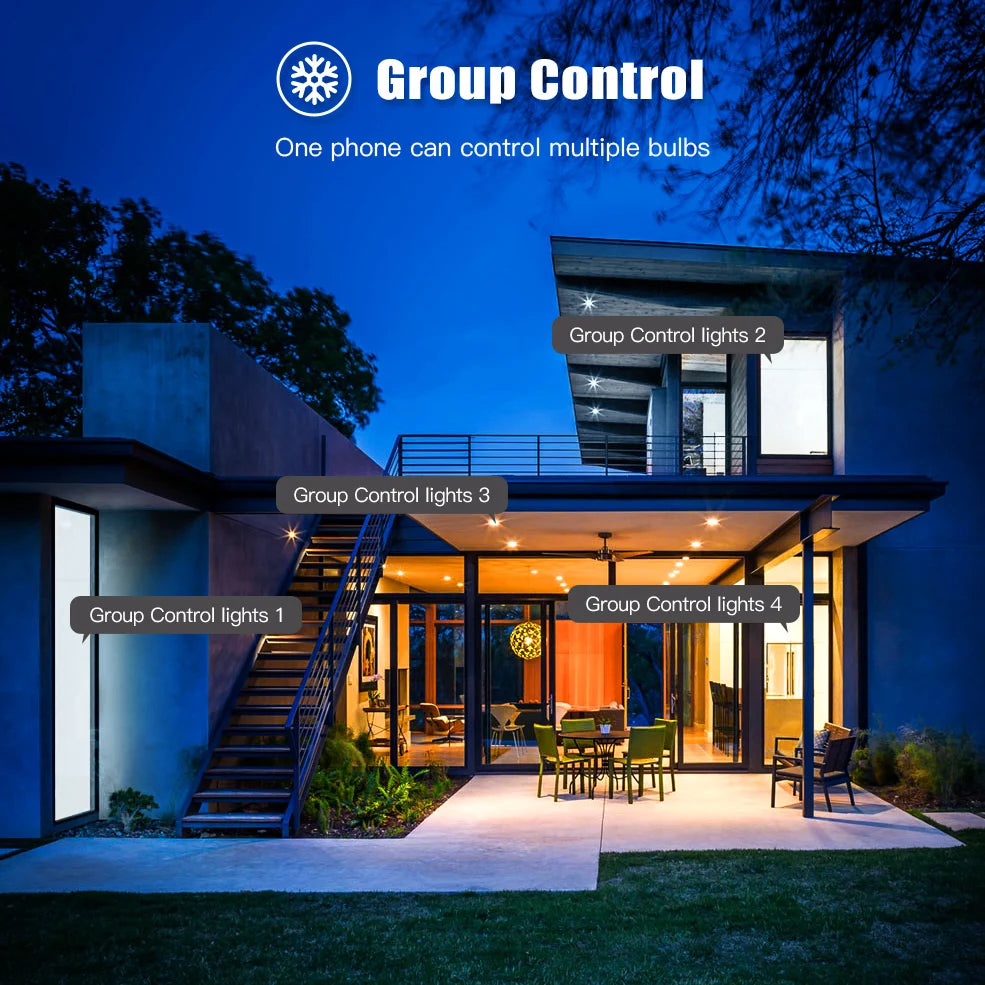 Ampoules Led intelligentes WIFI E27 TUYA/Smart Life RGB + blanc + ampoule Led chaude 220v lampe pour Yandex Alice automatisation Google Home Alexa