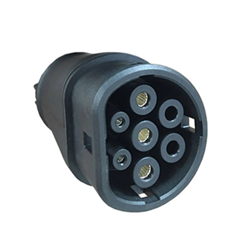 Adaptateur de baril IEC 62196 Type 2 à J1772 Type 1 pour véhicule électrique latéral, connecteur de chargeur 32A EV, Station de charge