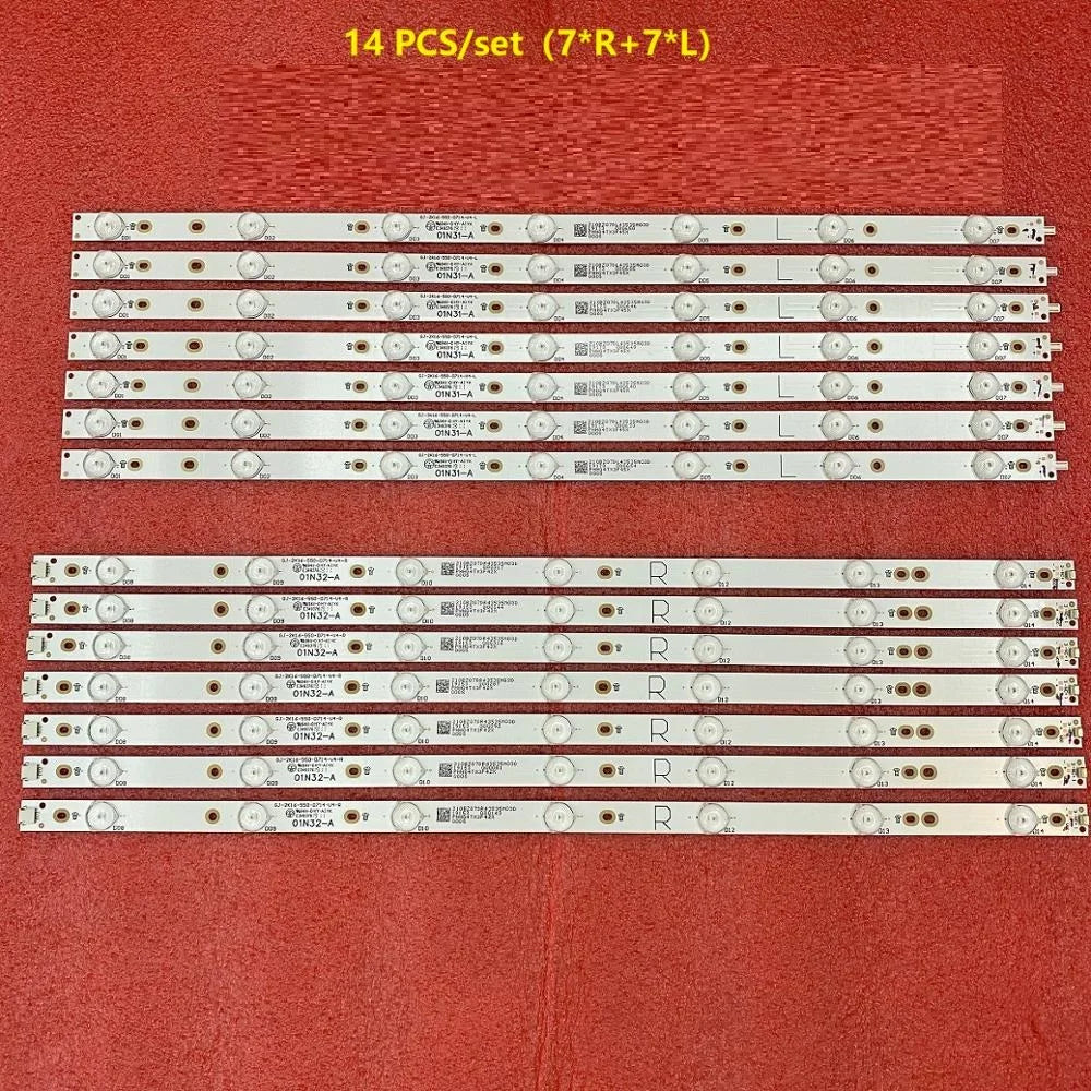 Bande de rétroéclairage LED, 55PFF5701/T3 55PUS6482 55PUS7002 LB55072 V1 V0 55PUS6162 55PUS6551 55PUS6432 55PUT6101/12 55PUS6501/12