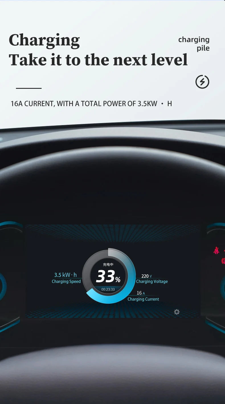 Teschev 3.5KW chargeur EV Portable Type 1 J1772 16A câble de charge GBT Wallbox EVSE Type 2 Stations de charge pour véhicule électrique