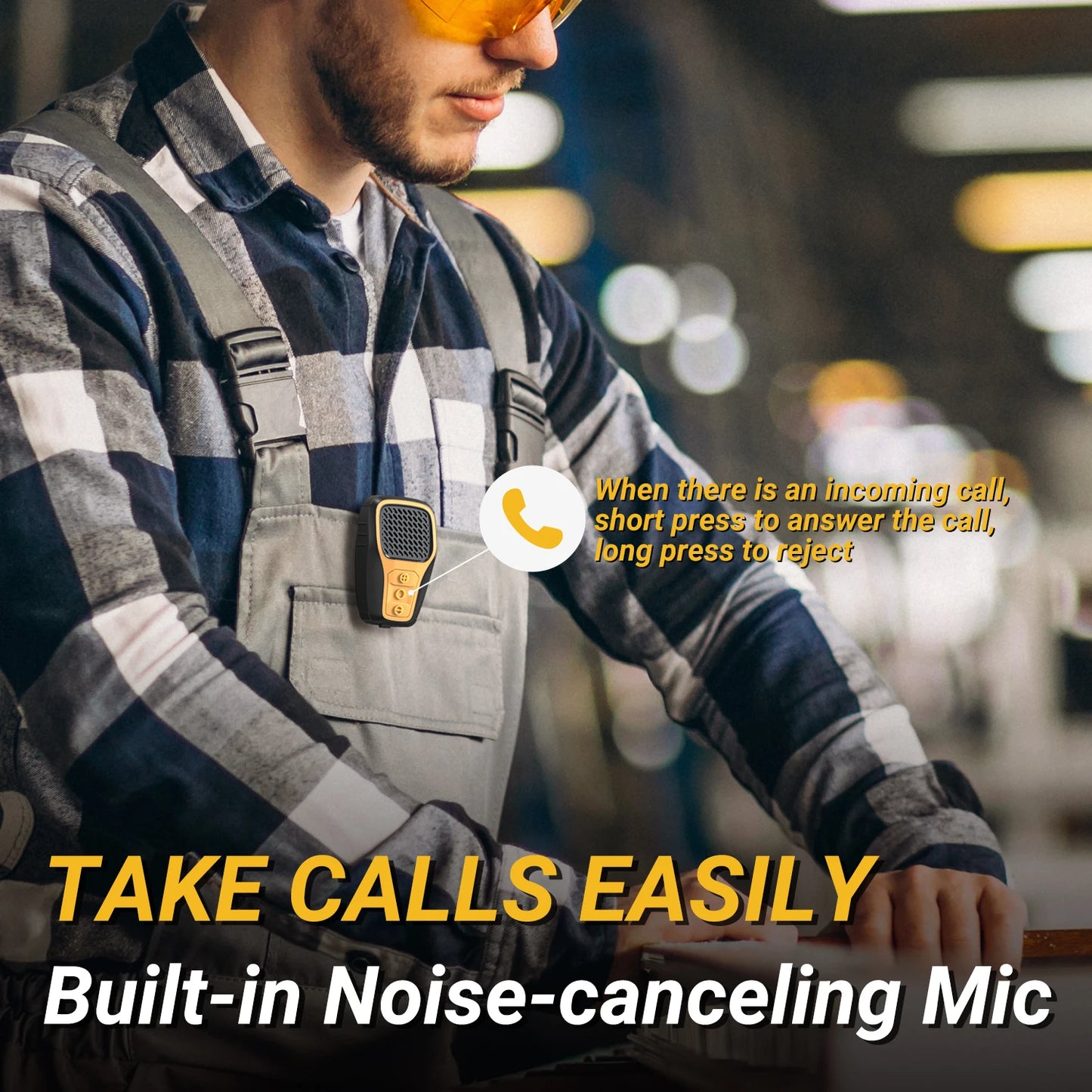 Sounderlink- Mini haut-parleur Bluetooth portable à clipser, appel mains libres, micro anti-bruit intégré, étanche IP67, accessoires de gymnastique