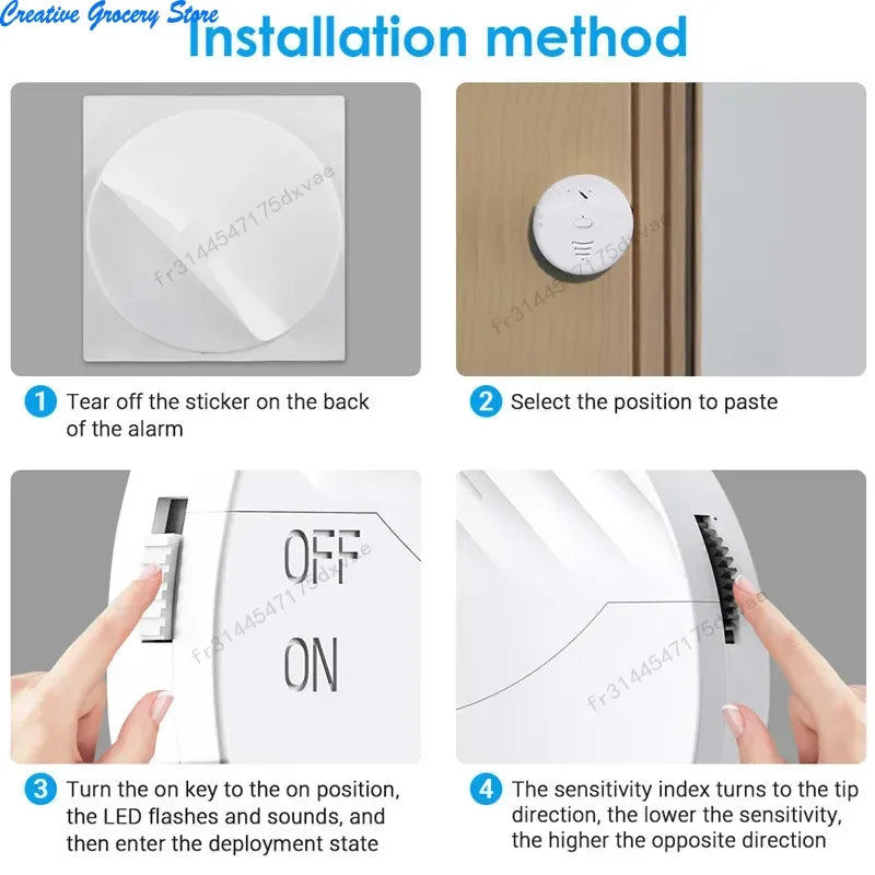 Tuya – capteur de vibrations WiFi intelligent, alarme, détecteur de vibrations pour portes et fenêtres, 130db, alerte de Protection de sécurité domestique, fonctionne avec Alexa