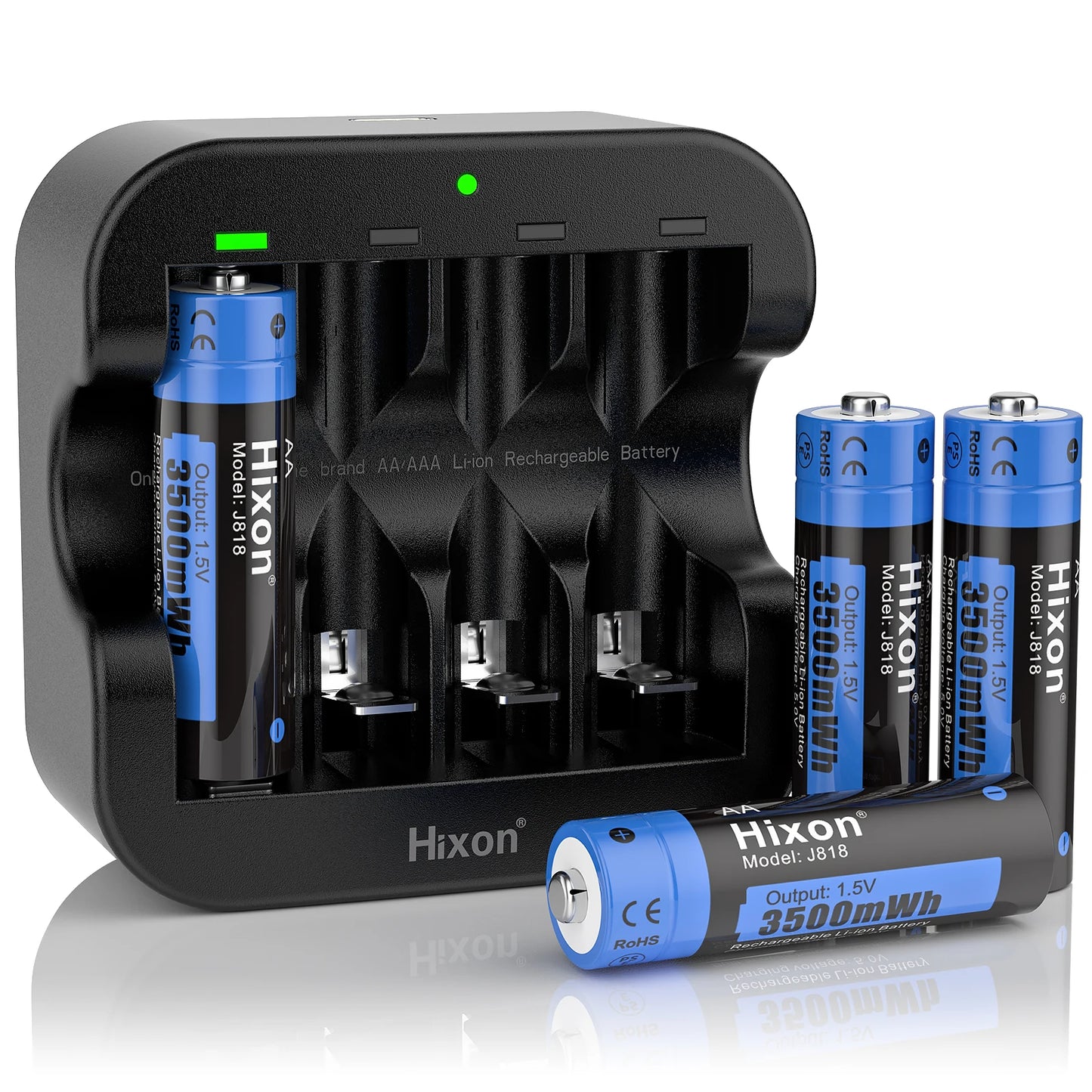 Hixon aa 1.5V Li-ion batterie Rechargeable 3500mWh 1.5V Lithium AA piles rechargeables 1.5v AA batterie pour jouet télécommandé