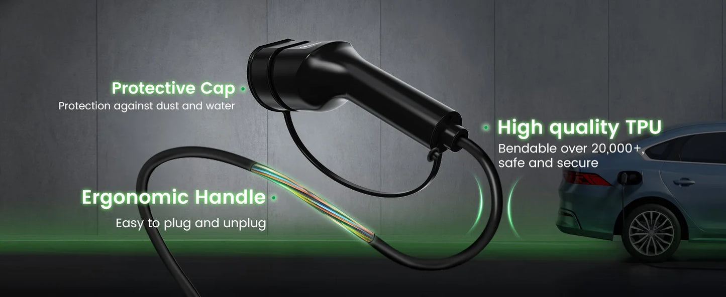 Goneo-Câble de Chargement existent Électrique, EV/PHEV, Type 2, 3 Phases, 22kw, 11kw, 7kw, Vop 2 à Vop 2, Hybrid Auto Cable T2