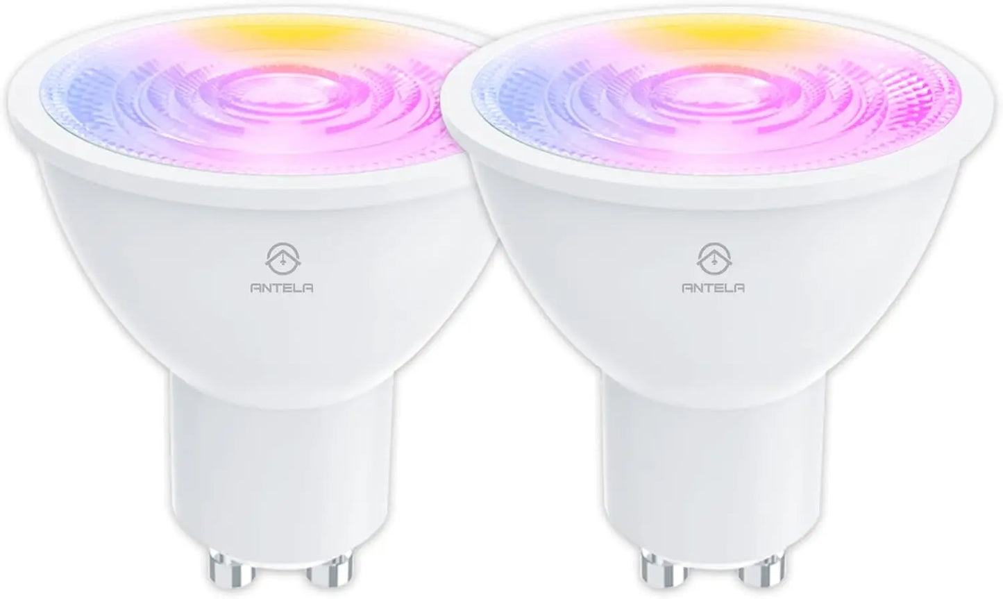 Ampoule réfléchissante Alexa, 4.5W, 350LM, ampoules intelligentes multicolores, contrôle d'application, compatible avec Alexa, Google Home, RVB et 2700K-6500K