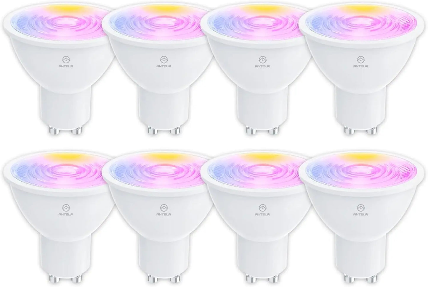 Ampoule réfléchissante Alexa, 4.5W, 350LM, ampoules intelligentes multicolores, contrôle d'application, compatible avec Alexa, Google Home, RVB et 2700K-6500K