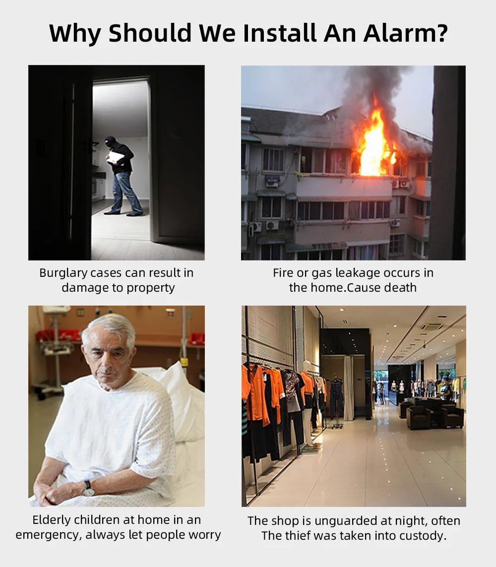 Smarsecur-Sirène Solaire Extérieure Étanche avec Lumière Clignotante LED, Système d'Alarme pour Abri de Garage Domestique, 433MHz