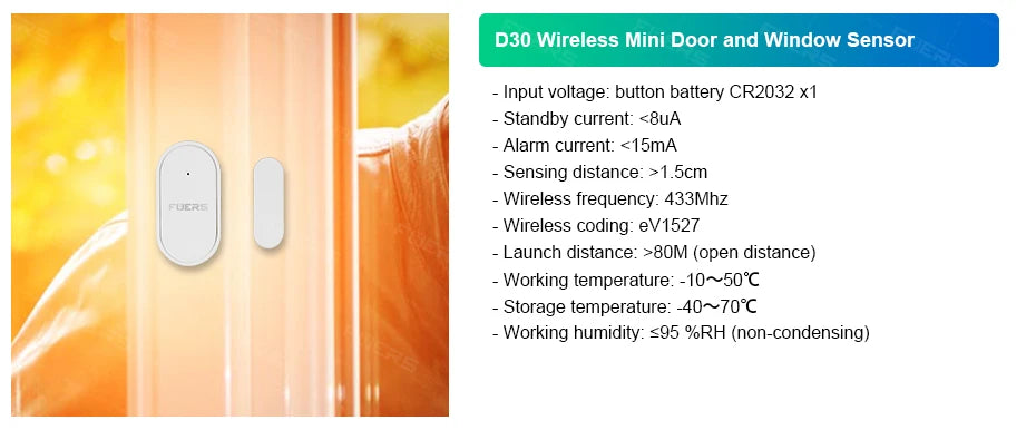 FUERS G12 Tuya WiFi GSM système d'alarme de sécurité sans fil maison affaires alarme antivol avec sirène RFID détecteur de mouvement capteur de fumée