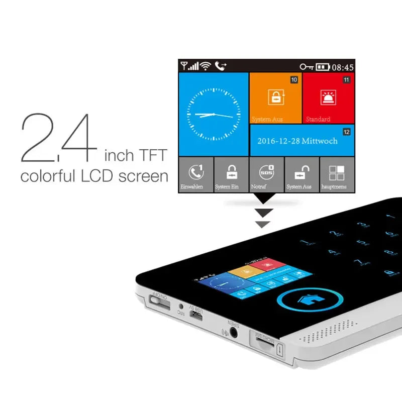 Zagreb O-Système d'alarme sans fil pour la sécurité à domicile, alarme antivol, Tuya Smart App, fonctionne avec Alexa, WiFi, 433MHz, 101