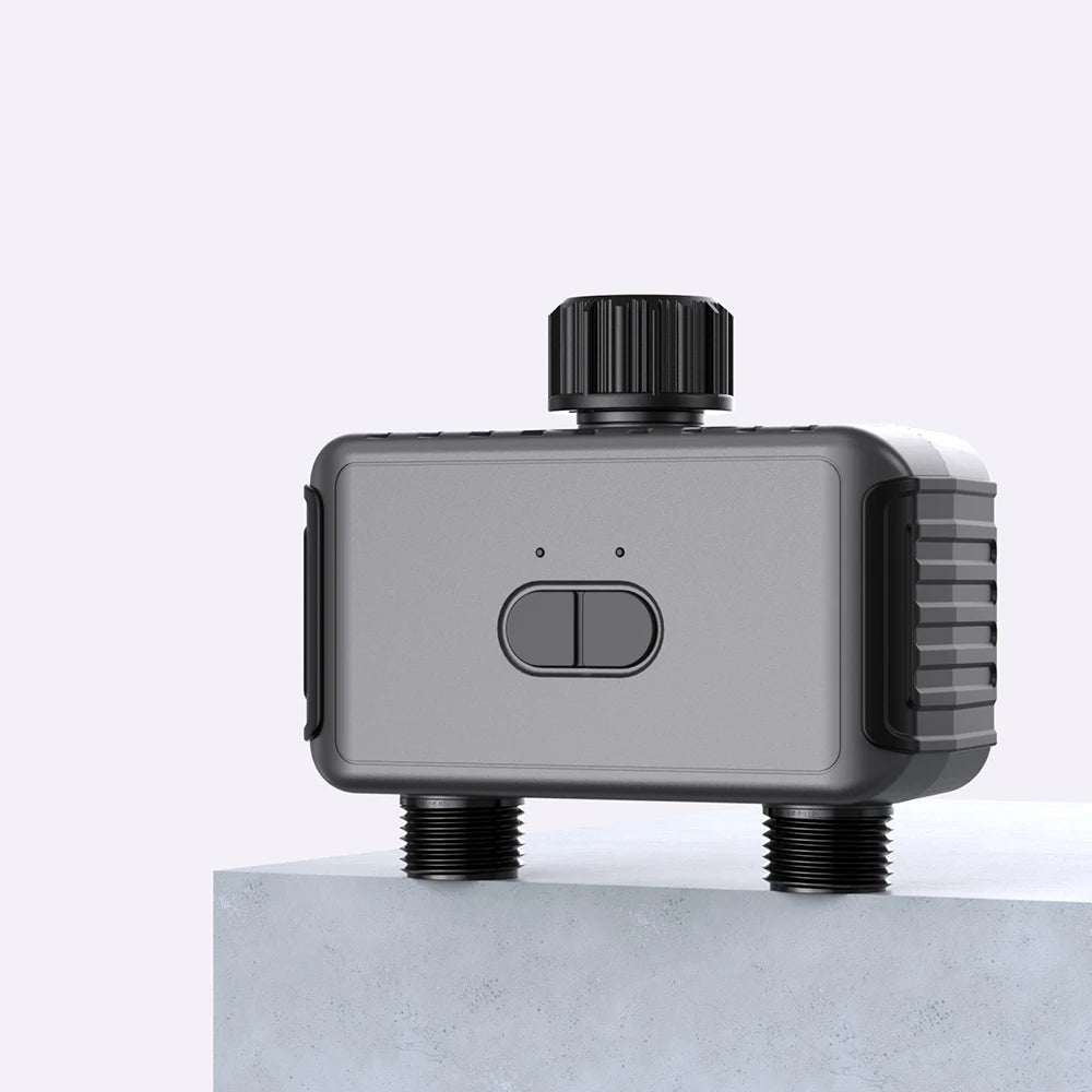 Tuya – minuteries d'arrosage de jardin intelligentes, 2 sorties, contrôleur d'irrigation goutte à goutte, Valve d'eau, retardateur de pluie, contrôleurs programmables
