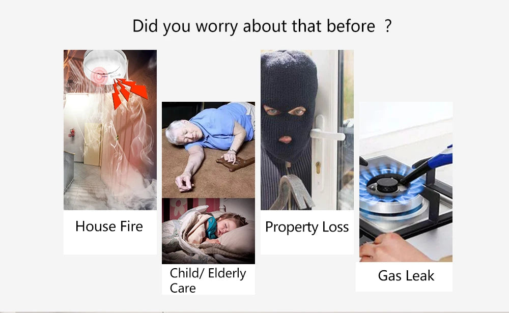 Zagreb O-Système d'alarme sans fil pour la sécurité à domicile, alarme antivol, Tuya Smart App, fonctionne avec Alexa, WiFi, 433MHz, 101