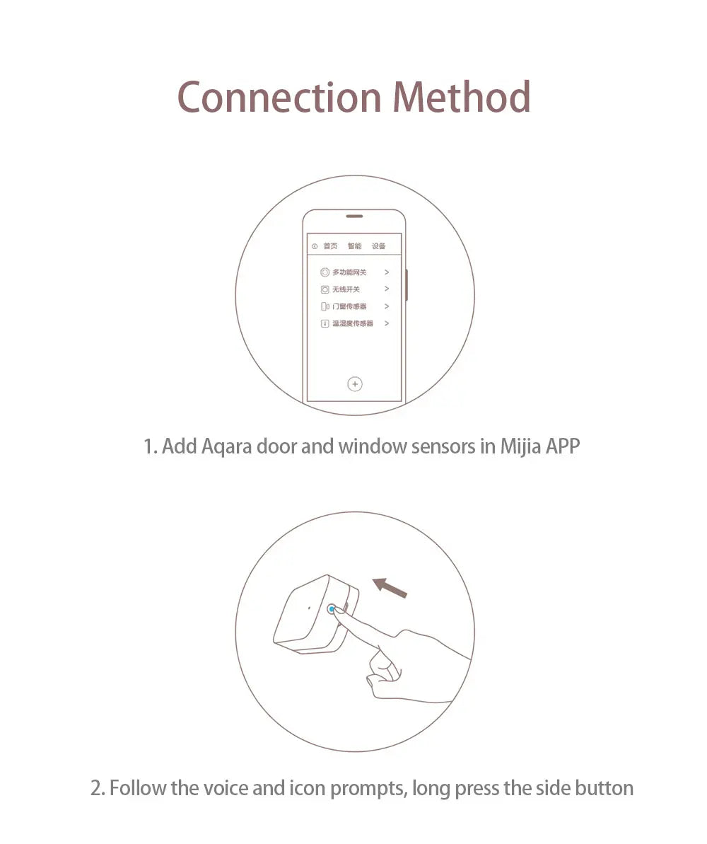 Aqara – capteur de porte et fenêtre Zigbee, Version mondiale, application pour maison intelligente, moniteur à distance sans fil, MCCGQ11LM, fonctionne avec Mi HomeKit