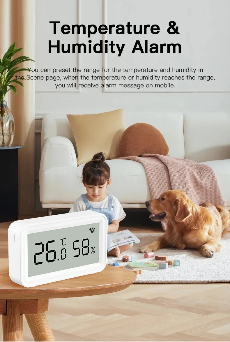 Tuya WiFi Zigbee 3.0 capteur de température et d'humidité pour maison intelligente APP télécommande SmartLife fonctionne avec Alexa Google Assistant