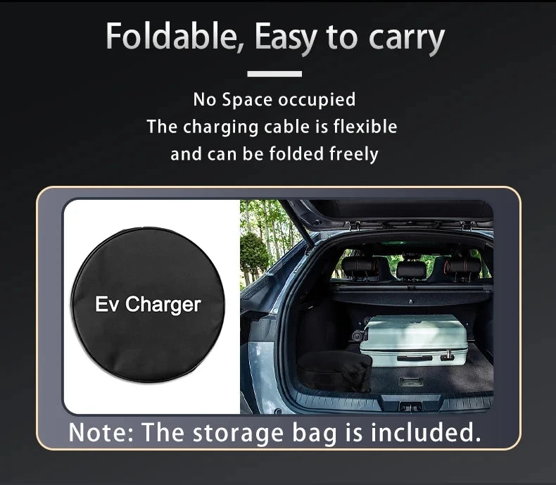 Teschev chargeur EV Portable 220V 3.5KW J1772 Type 1 IEC62196-2 Type 2 chargeur 16A chargeur à courant réglable pour voiture électrique