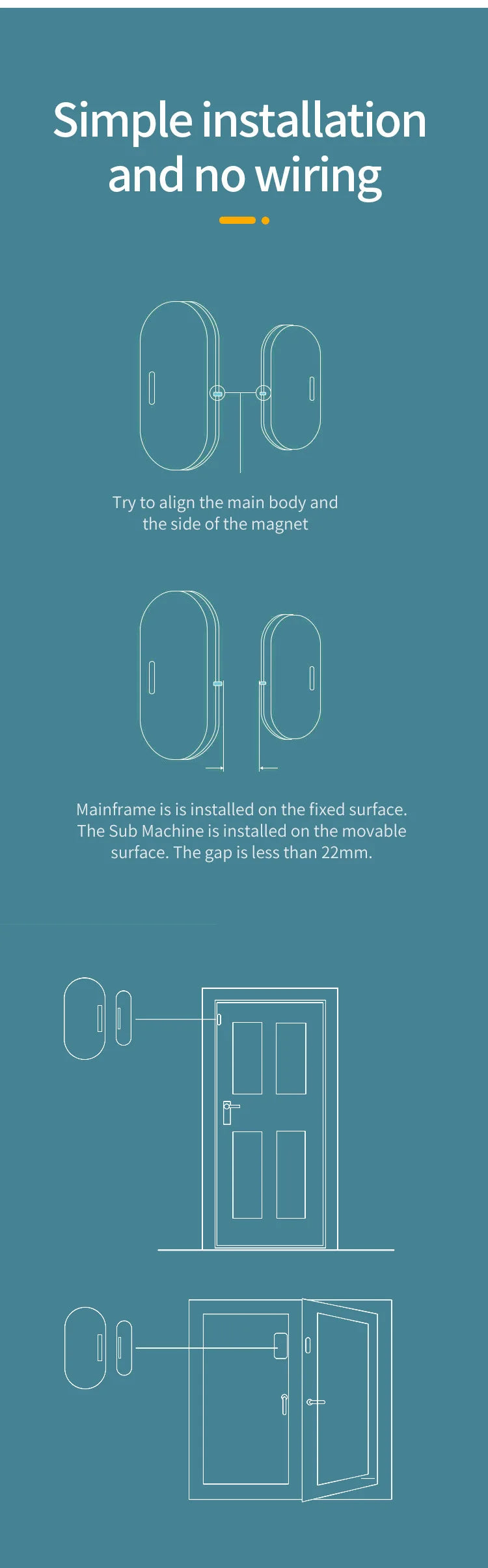 Tuya ZigBee – capteur de porte et fenêtre, détection de lumière Lux 2 en 1, alarme magnétique en temps réel, application, moniteur à distance, fonctionne avec Alexa Google