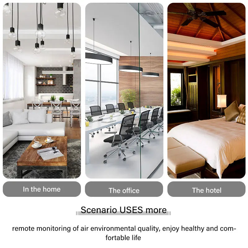 Tuya Zigbee/WiFi capteur de qualité de l'air moniteur boîte à air intelligente PM2.5 compteur de CO2 formaldéhyde cov capteur de température et d'humidité et passerelle