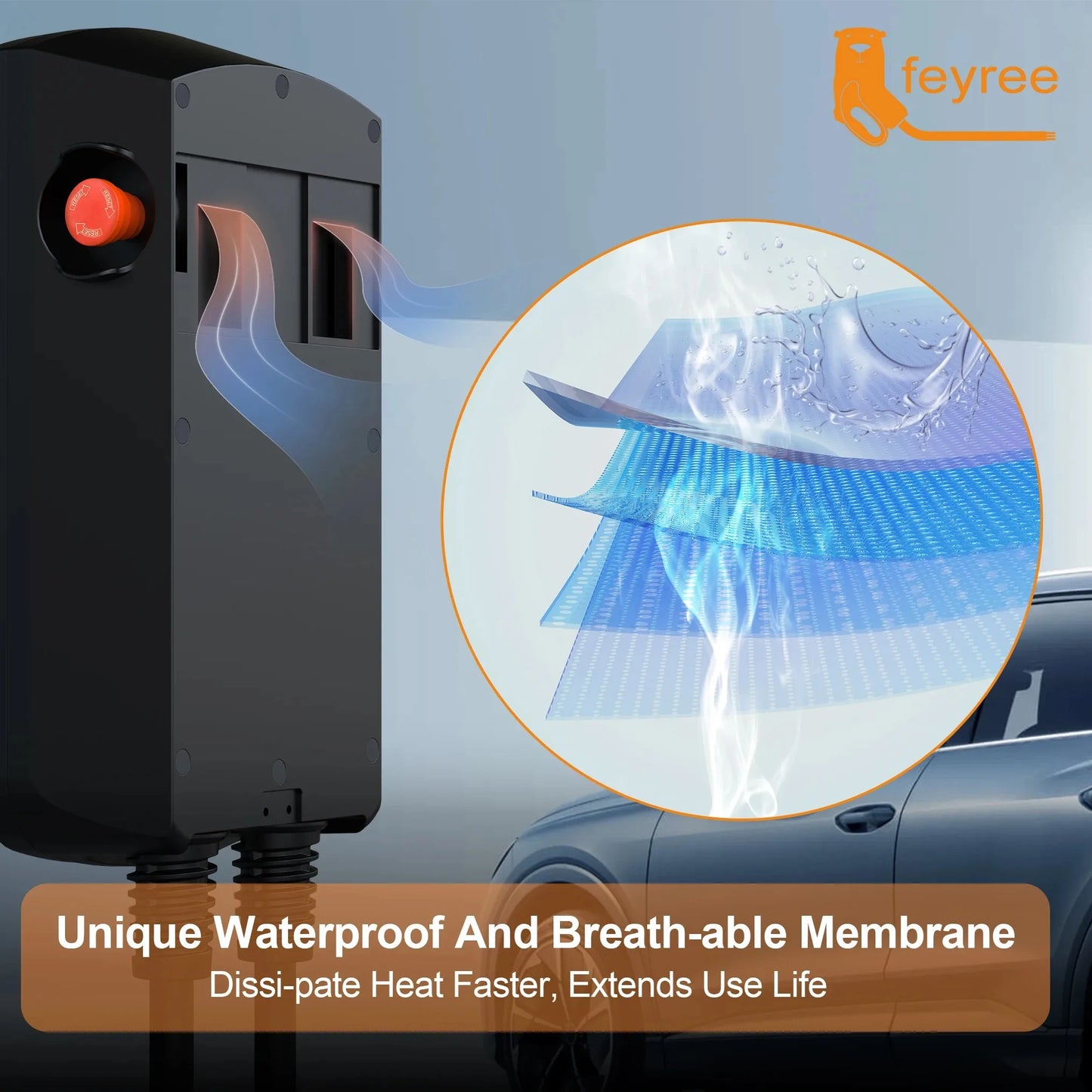 EVSE Wallbox 11KW 22KW Prise IEC62196-2 Triphasée Andrea Control pour Voiture Électrique Fey123 EV Chargeur 32A 7.6KW Vope2 Cable Car