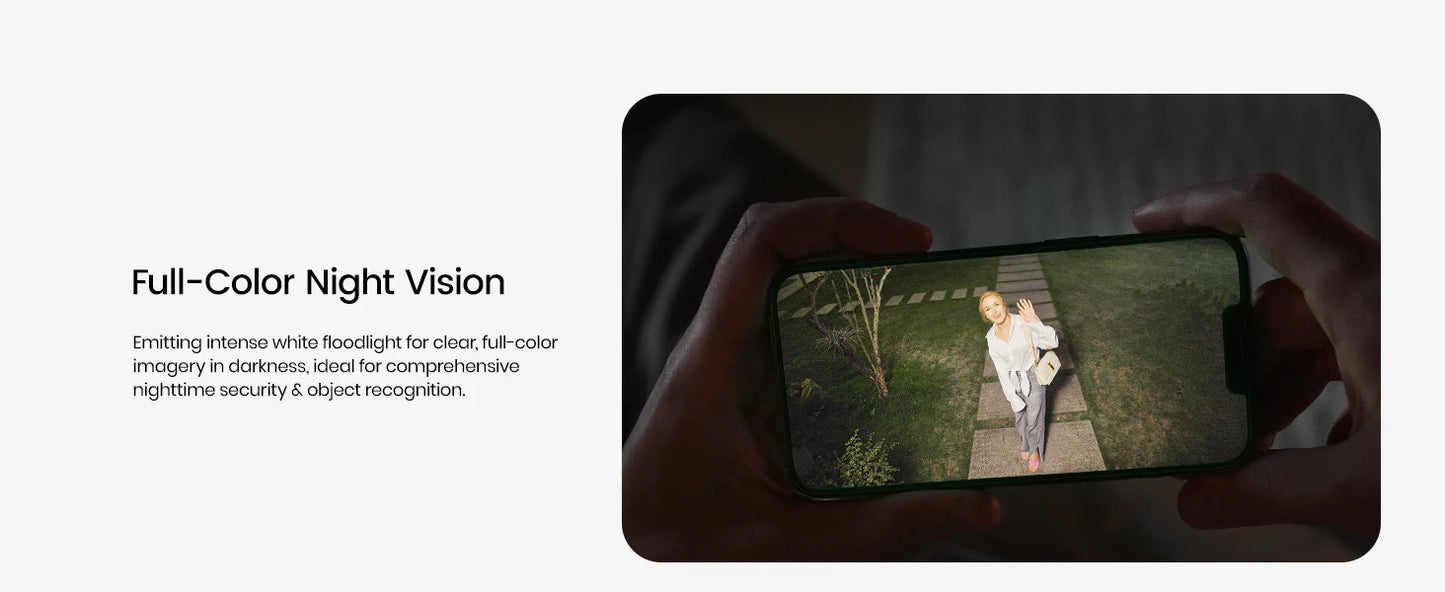 AOSU 5MP UHD WiFi Projecteur Caméra Extérieure 360 °   Vue couleur Vision nocturne Caméra de sécurité sans fil Détection PIR Audio bidirectionnel