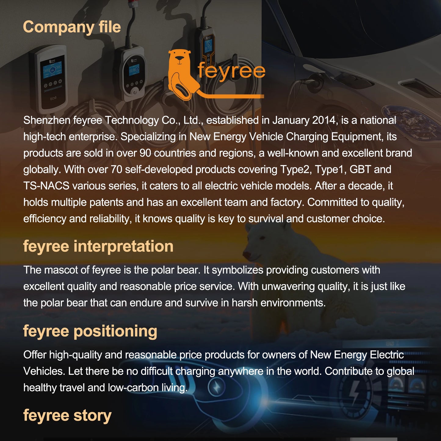 Feyree EV chargeur Type2 prise EVSE Wallbox 32A 7KW prise IEC62196-2 1 Phase 5m câble Station de charge murale pour voiture électrique