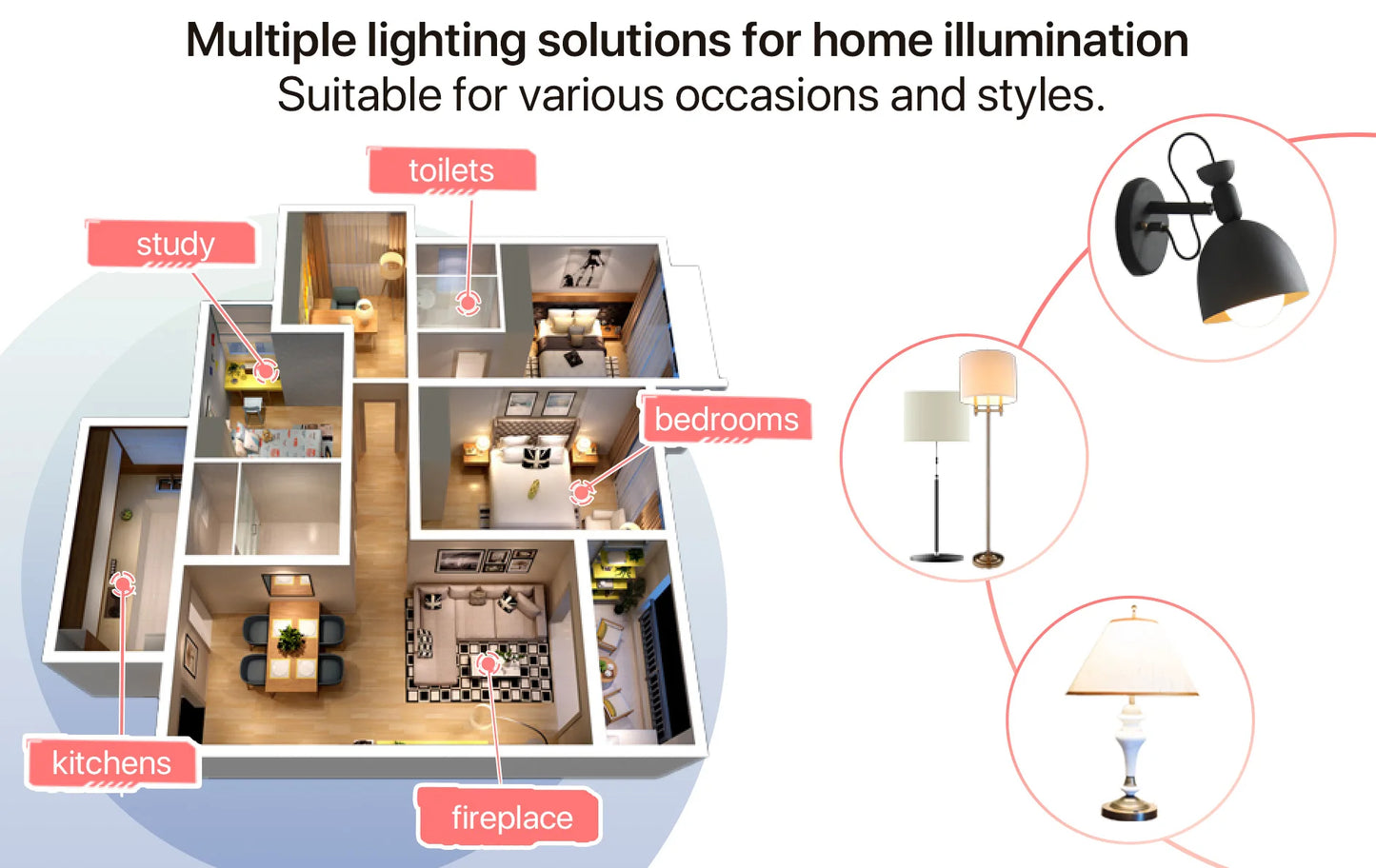Ampoule à baïonnette à économie d'énergie, ampoules LED, non dimmable, AC220V, 9W, 900LM, B22, 3000K, 4000K, 6500K, BC, A60, GLS, 6 pièces