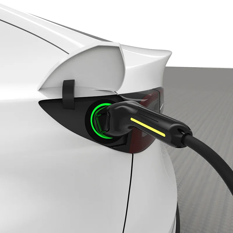 Câble de chargement de rue EV étanche pour Station Wallbox 5M 3.5KW-22KW Type 2 Type 1 Mode 3 noir