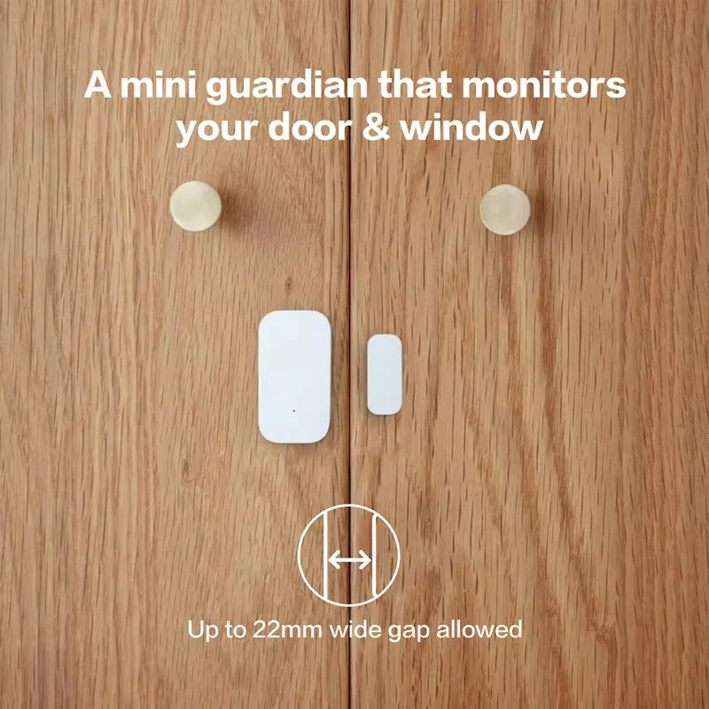 Aqara-Mini Capteur de Porte et Fenêtre Intelligent Zigbee, Connexion Sans Fil, Alarme, Maison Intelligente, HomeKit pour Xiaomi ata jia Mi Home