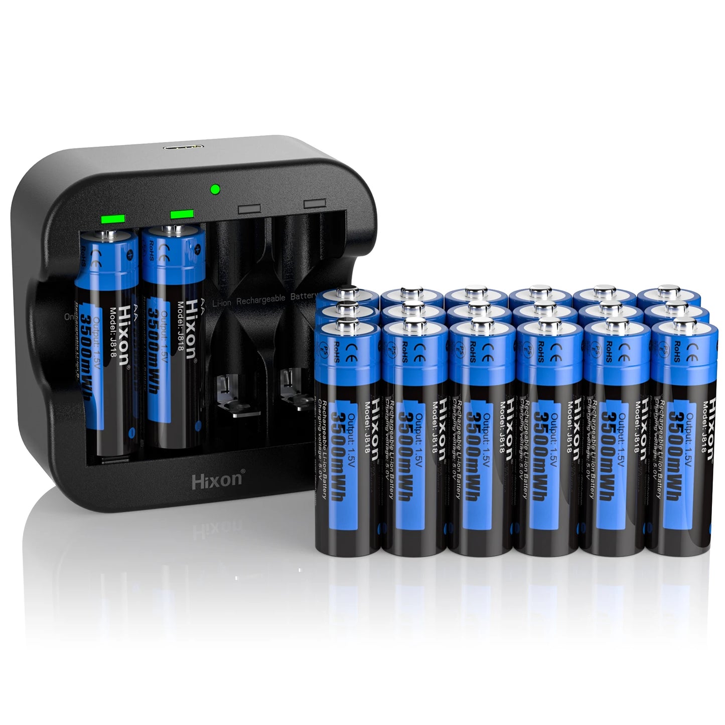 Hixon aa 1.5V Li-ion batterie Rechargeable 3500mWh 1.5V Lithium AA piles rechargeables 1.5v AA batterie pour jouet télécommandé