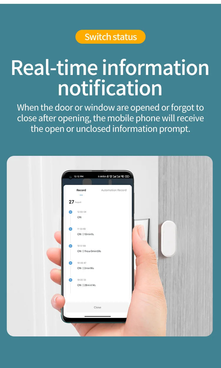 Tuya ZigBee – capteur de porte et fenêtre, détection de lumière Lux 2 en 1, alarme magnétique en temps réel, application, moniteur à distance, fonctionne avec Alexa Google