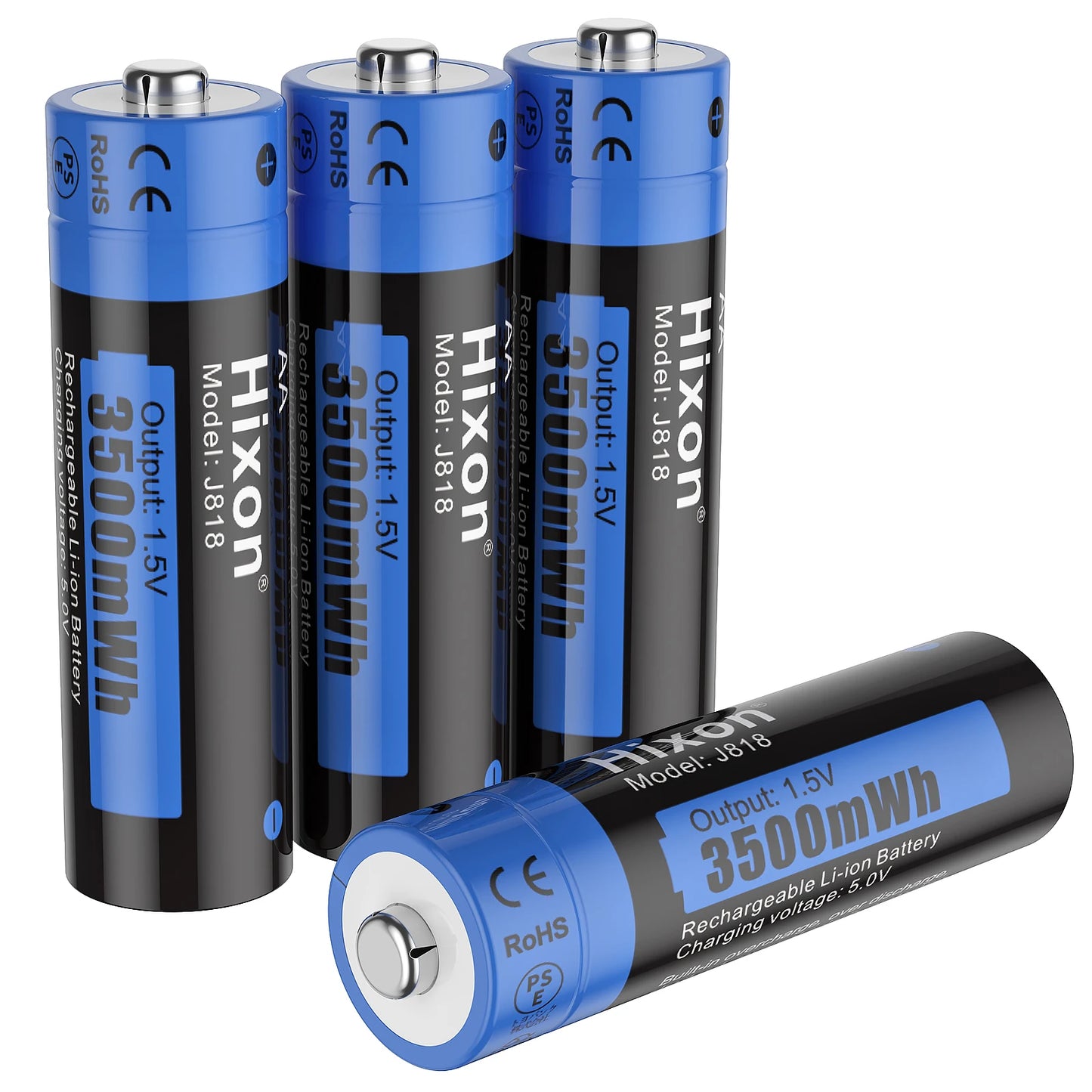 Hixon aa 1.5V Li-ion batterie Rechargeable 3500mWh 1.5V Lithium AA piles rechargeables 1.5v AA batterie pour jouet télécommandé
