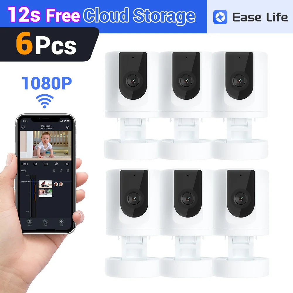 Caméra pour animaux de compagnie, caméra de sécurité intérieure, caméra pour animaux de compagnie avec application téléphonique, caméra de sécurité intérieure, caméra bébé pliable pour la sécurité de la maiso