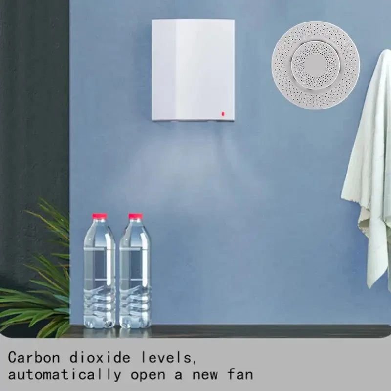 Tuya Zigbee/WiFi capteur de qualité de l'air boîte à Air intelligente compteur de CO2 formaldéhyde cov capteur de température et d'humidité Via Alexa Google