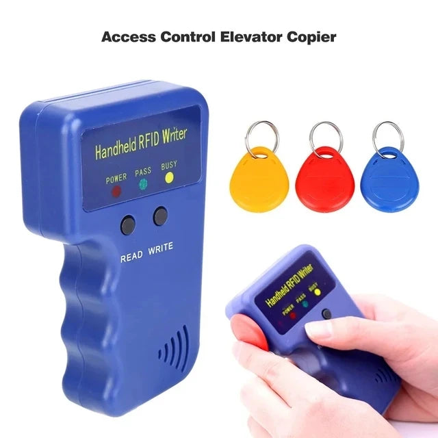 Duplicateur d'écriture portable RFID 125KHz, copie EM4305 T5577, lecture réinscriptible EM4100/TK4100, porte-clés d'identification, carte d'étiquette, expédition rapide