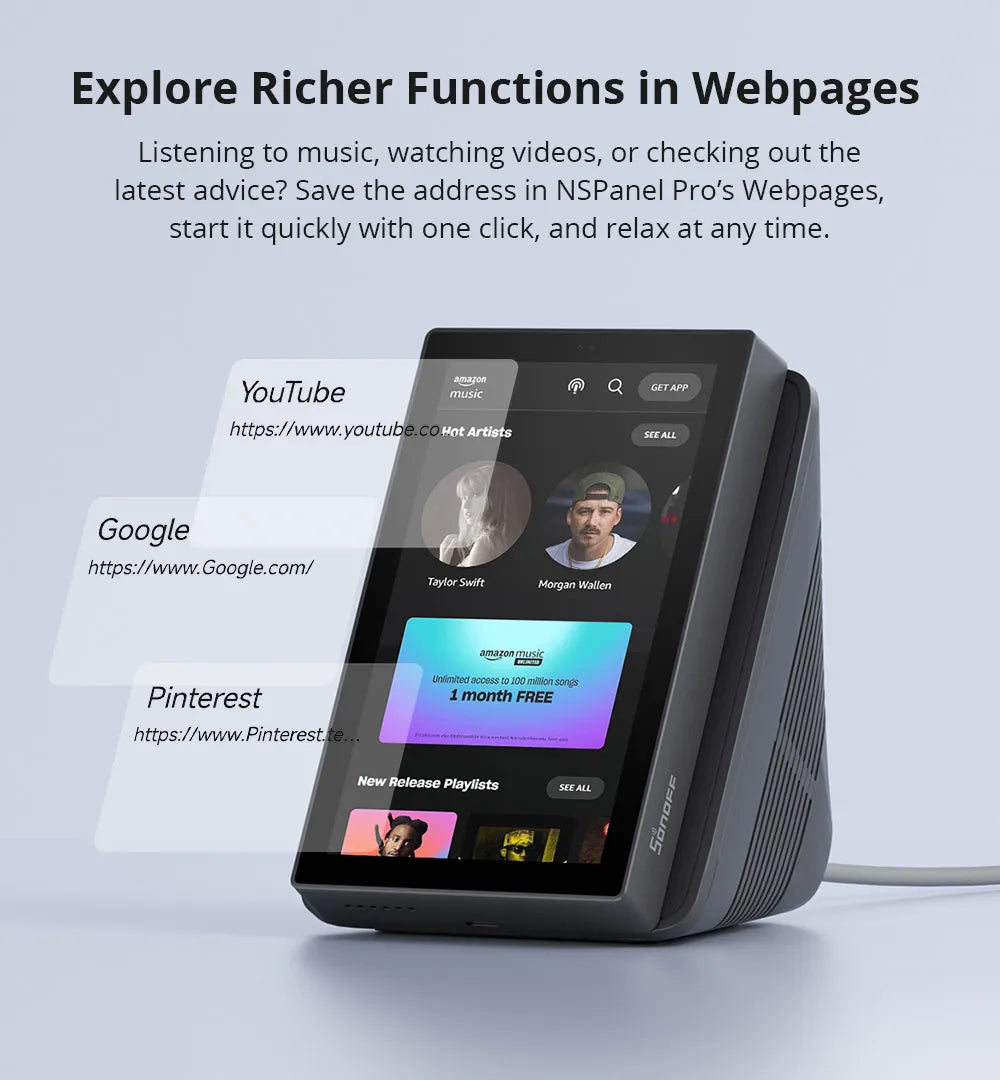 SONOFF NSPanel Pro 120 Type panneau de commande pour maison intelligente consommation d'énergie intelligente Module de commutation bricolage prise en charge des appareils Sonoff